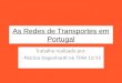 As redes de transportes em portugal