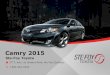 Toyota Camry 2015 neuves à Québec - Camry LE, SE, XSE, XLE