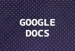 Presentacion google docs