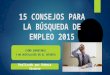 15 consejos para la busqueda de empleo 2015