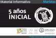 Inicial 5 años, 2015. Material informativo - Colegio Santa María, Maristas. Montevideo, Uruguay