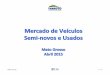 Dados de Mercado de Seminovos e usados - Abril de 2015