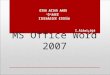 Ms office word 2007