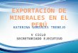 EXPORTACIÓN MINERALES EN EL PERÚ