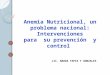 Estrategias de Intervencion Anemia