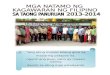 Accomplishment Report Filipino 2013-2014