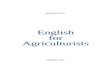 English for Agriculturists
