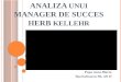 Analiza Unui Manager de Succes