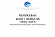 RIngkasan Renstra Kemkominfo 2015-2019 (Update Survei)