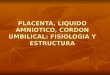 Placenta, Liquido Amniotico, Cordon Umbilical,