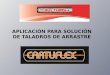Aplicacion Cartuflex - Solucion Taladros de Arrastre
