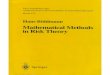Hans Bühlmann Mathematical Methods in Risk Theory (Grundlehren Der Mathematischen Wissenschaften) 1996