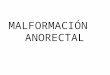 malformacion anorectal