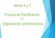 Se 6 y 7 - Planeación y Organización Administrativa