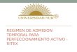 REGIMEN DE ADMISION TEMPORAL PARA PERFECCIONAMIENTO ACTIVO - RITEX