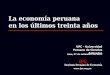 Eco Peruana Ultimos 30 Anos