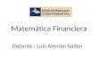 Matemática Financiera- UCCI