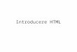 Introducere HTML
