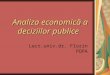 Analiza Economică a Deciziilor Publice