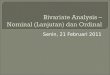 03 - Bivariate Analysis - Ordinal