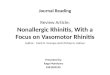 Rhintis Vasomotor Journal Reading