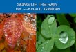 Ppt 9th--Song of the Rain