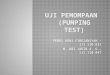 Uji Pemompaan (Pumping Test)