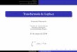 Ecuaciones Diferenciales - Transformada de Laplace