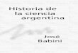 Babini Jose - Historia de La Ciencia Argentina