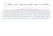 Code de Procédure Civile - Edition 2013