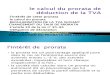 TVA - Le CalcuL Du Prorata
