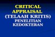 CRP K-5 Critical Appraisal