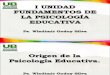 Clase 1 Origenes de la Psicología Educativa