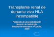 Transplante Renal de Donante Vivo HLA Incompatible