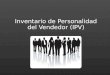 Inventario de Personalidad Del Vendedor (IPV) 1