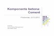 Komponente Betona (Cement) Enciklopedija Cement