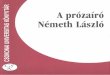 A prózaíró Németh László