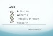 Introducing AGiR: Action for Genomic integrity through Research