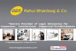 Legal Advisories Services by Rahul Bhardwaj & Co. New Delhi