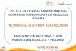 Presentación del curso Producción Agrícola y pecuaria