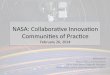 NASA: Collaborative Innovation for 2014 Open Innovation Conference