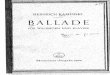 Ballade Fur Waldhorn Und Klavier H. Kaminski Score