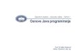 Osnove Java Programiranja