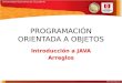 1a Introduccion a Java-Arreglos