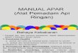 MANUAL APAR (Alat Pemadam API Ringan)(1)