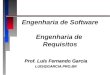 Engenharia SW I - Parte 5 - Requisitos