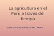 La Agricultura en El Perú a Través Del