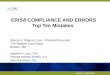 #AICPA_EMPAARU ERISA COMPLIANCE AND ERRORS Top Ten Mistakes Marcia S. Wagner, Esq. - President/Founder The Wagner Law Group Boston, MA Marilee P. Lau,