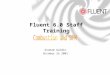 Fluent 6.0 Staff Training Graham Goldin October 25 2001