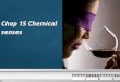 Chap 15 Chemical senses. Here comes your footer  Page 2 日常觀察  為何狗的嗅覺這麼好？  為何冰的東西比較沒味道？  吃和聞的味道如何 combine? Flavor = smell + taste  Chemical senses